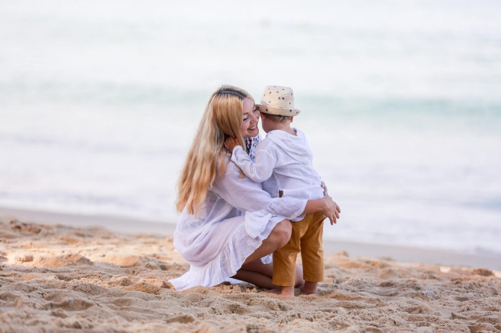 Galyna with Jan happy in phuket