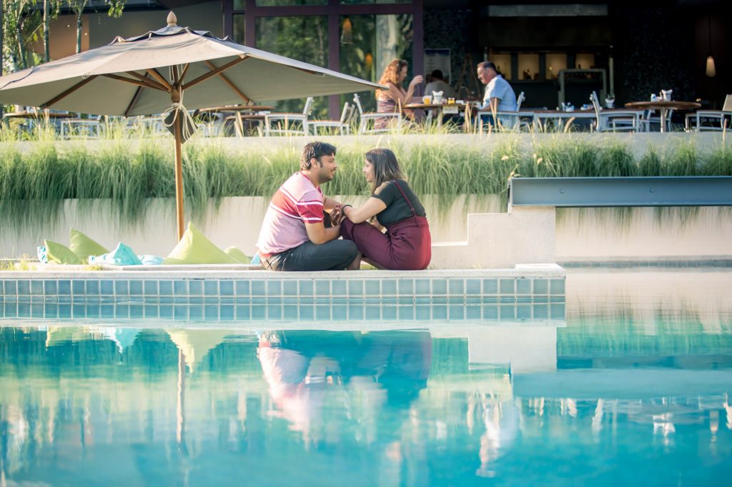 Couple sweet at naiyang beach