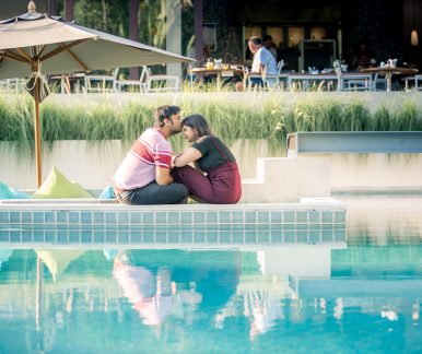 Couple sweet at naiyang beach